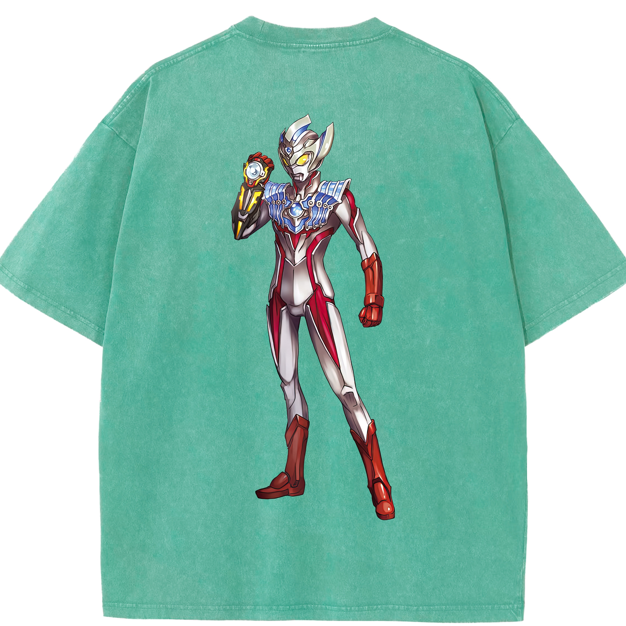（画像用） ウルトラマン Ultraman 綿100% ヴィンテージ風 半袖Tシャツ（背面プリント）
